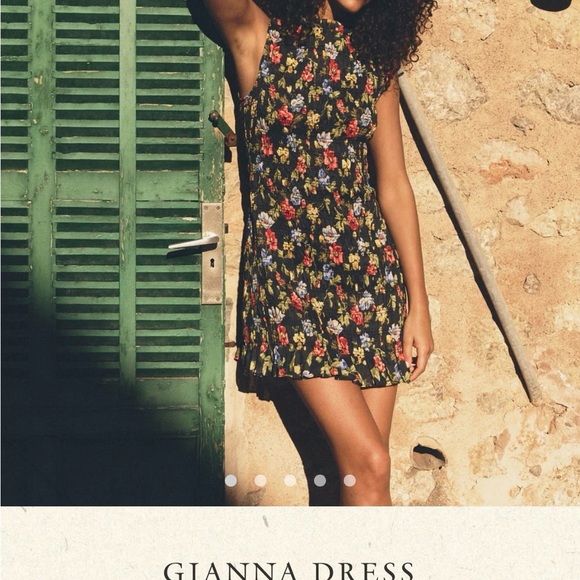 Doen Floral Gianna Dress - Noir Wild Rose - NWT - Picture 2 of 6